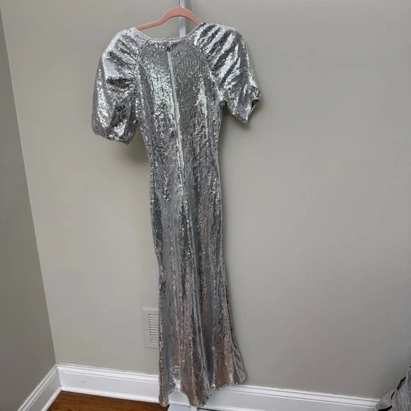 REMAIN BIRGER CHRISTENSEN  Sequinned Midi Dress size 34 - Picture 6 of 8